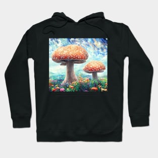 Fantasy mushroom field Hoodie